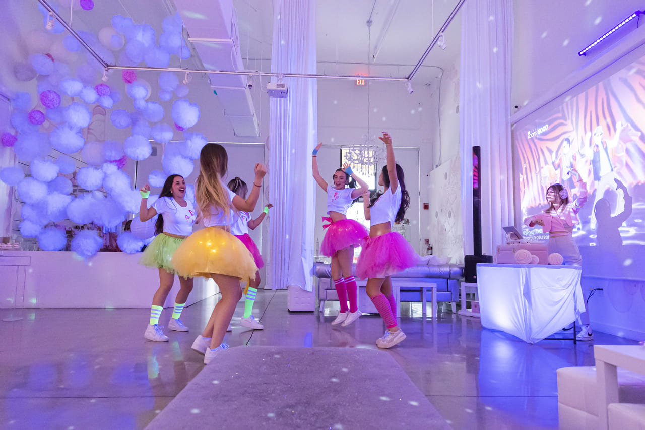 Neon spa party